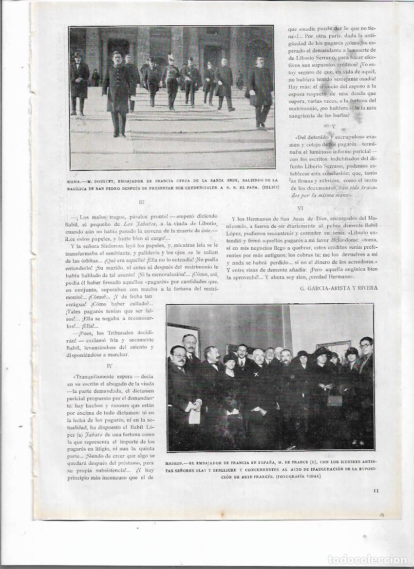 Sammelleidenschaft Papier: A&Ntilde;O 1924 RECORTE PRENSA MADRID INAUGURACION ARTE FRANCES ASISTENTENTES ARTISTAS BLAY BENLLIURE