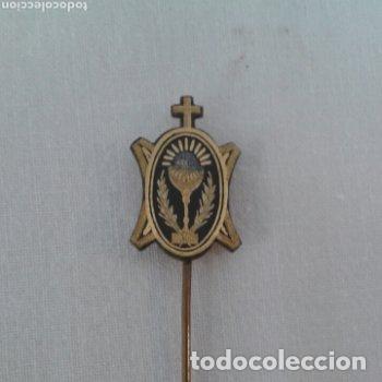 Coleccionismo: Alfiler oro damasquinado de EIBAR - Foto 1