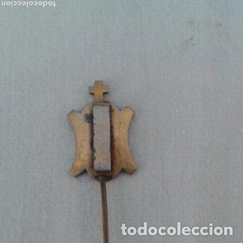 Coleccionismo: Alfiler oro damasquinado de EIBAR - Foto 2