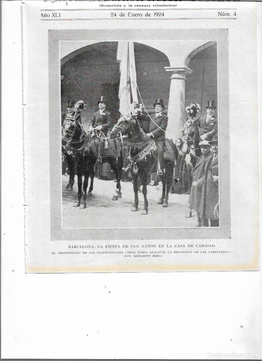 Sammelleidenschaft Papier: A&Ntilde;O 1924 RECORTE PRENSA BARCELONA FIESTA SANT ANTON CASA DE CARIDAD TRES TOMBS BENDICION CABALLERIA
