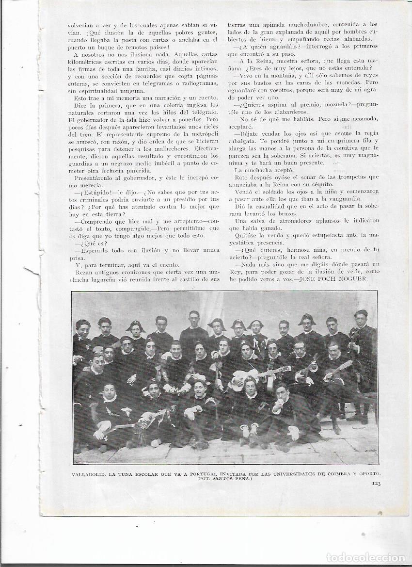 Sammelleidenschaft Papier: A&Ntilde;O 1924 RECORTE PRENSA TUNA ESCOLAR DE VALLADOLID INVITADA POR UNIVERSIDADES DE COIMBRA Y OPORTO