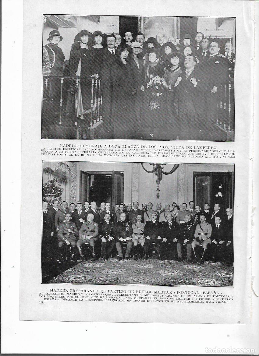 Sammelleidenschaft Papier: A&Ntilde;O 1924 RECORTE PRENSA MADRID HOMENAJE A BLANCA DE LOS RIOS VIUDA DE LAMPEREZ GRAN CRUZ ALFONSO XII