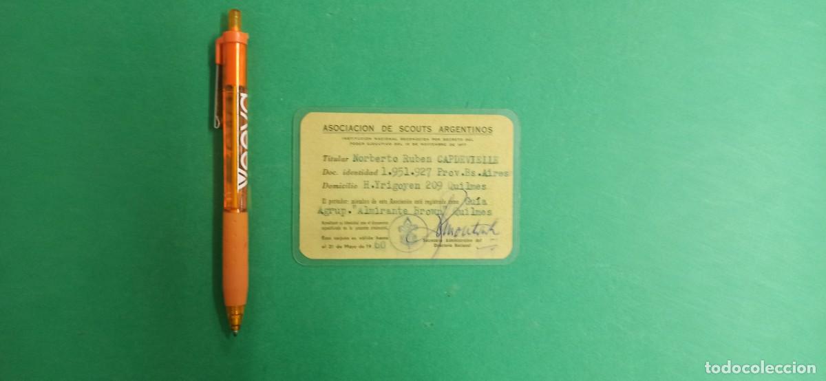 Coleccionismo: Antiguo carnet de Boy Scouts Argentino. 1960. Argentina