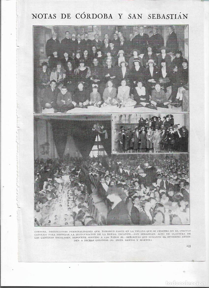 Coleccionismo: A&Ntilde;O 1924 RECORTE PRENSA CORDOBA CIRCULO CATOLICO INAUGURACION DE LA BANDA INFANTIL