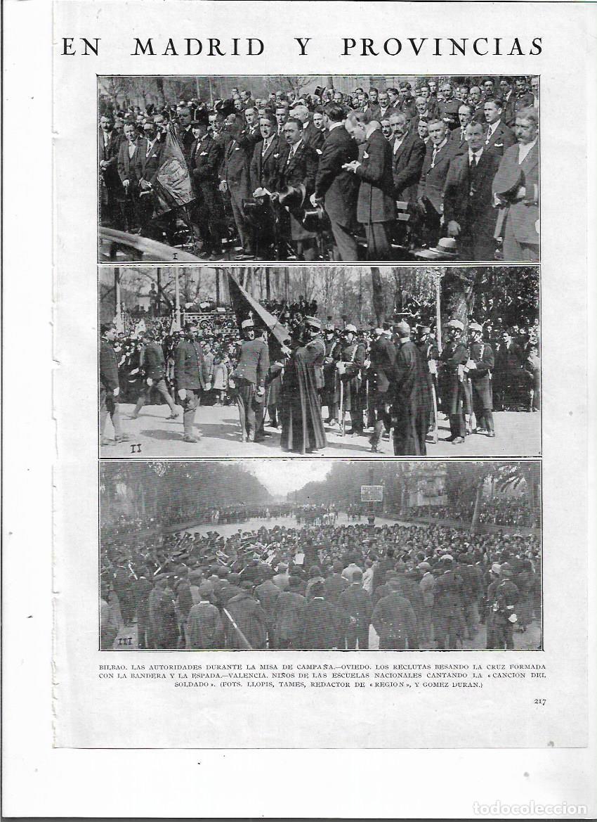 Collezionismo: 1924 RECORTE PRENSA VALENCIA JURA DE LA BANDERA NI&Ntilde;OS ESCUELA NACIONAL CANTANDO CANCION DEL SOLDADO