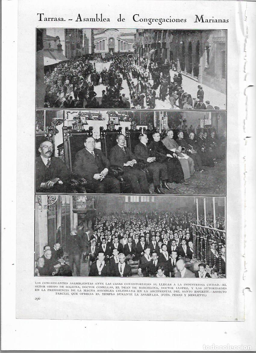 Colecionismo: A&Ntilde;O 1924 RECORTE PRENSA TERRASSA ASAMBLEA CONGREGACIONES MARIANAS ARCIPRESTAL DEL SANTO ESPIRITU
