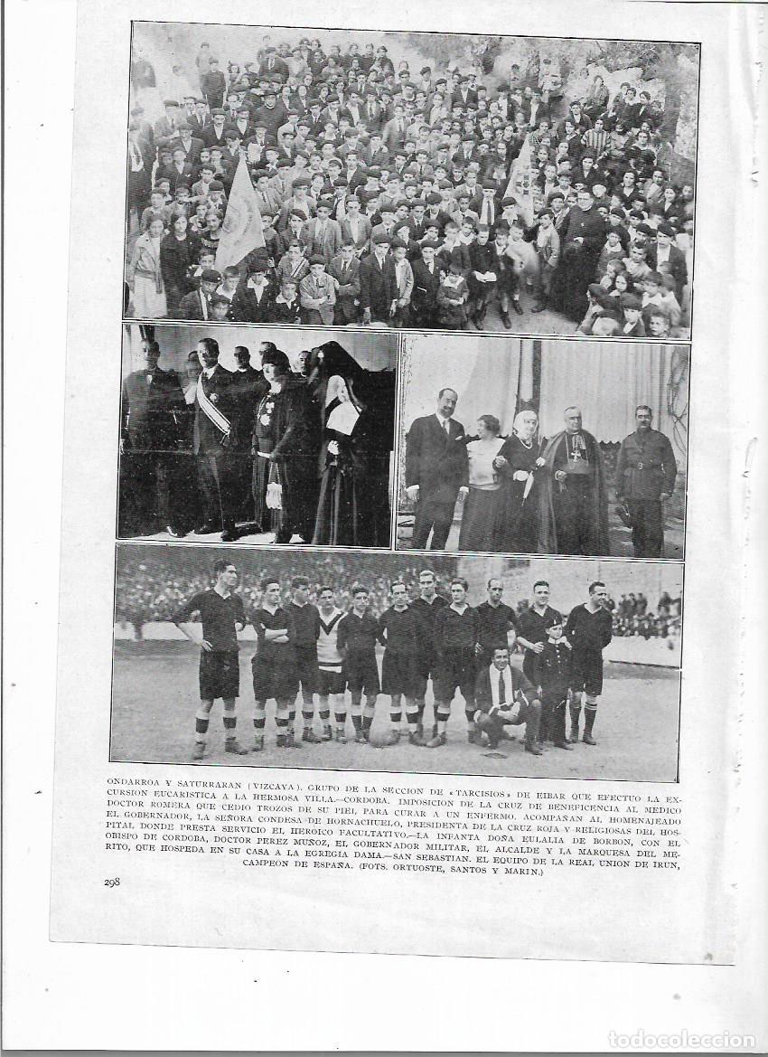 Colecionismo: A&Ntilde;O 1924 RECORTE PRENSA SAN SEBASTIAN EQUIPO DE FUTBOL UNION DE IRUN CAMPEON DE ESPA&Ntilde;A