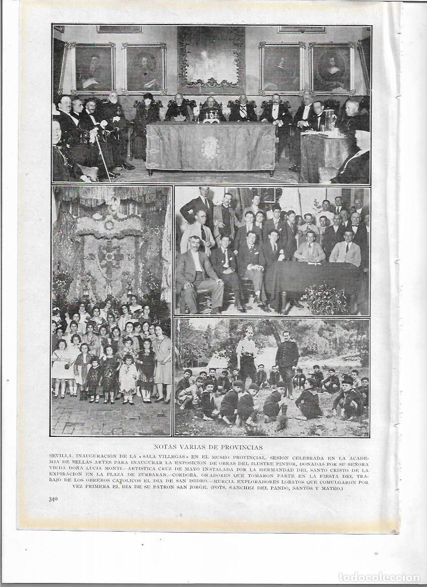 Colecionismo: A&Ntilde;O 1924 RECORTE PRENSA SEVILLA CRUZ DE MAYO HERMANDAD SANTO CRISTO DE LA EXPIRACION PLAZA ZURBARAN