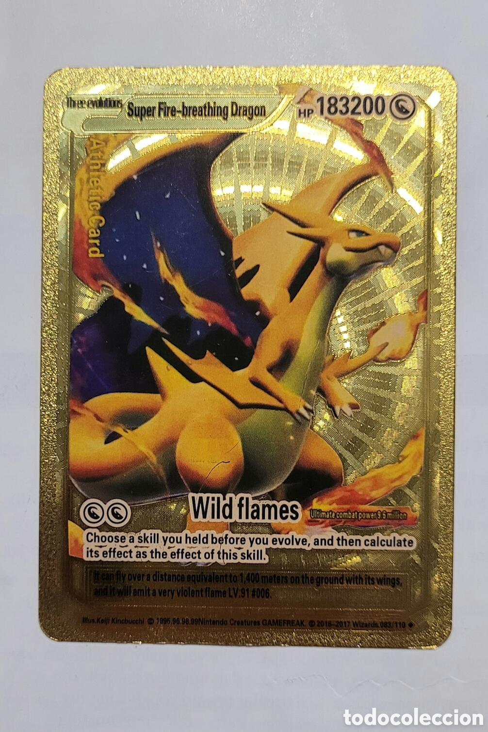 Coleccionismo: Carta Pokemon Metal Oro