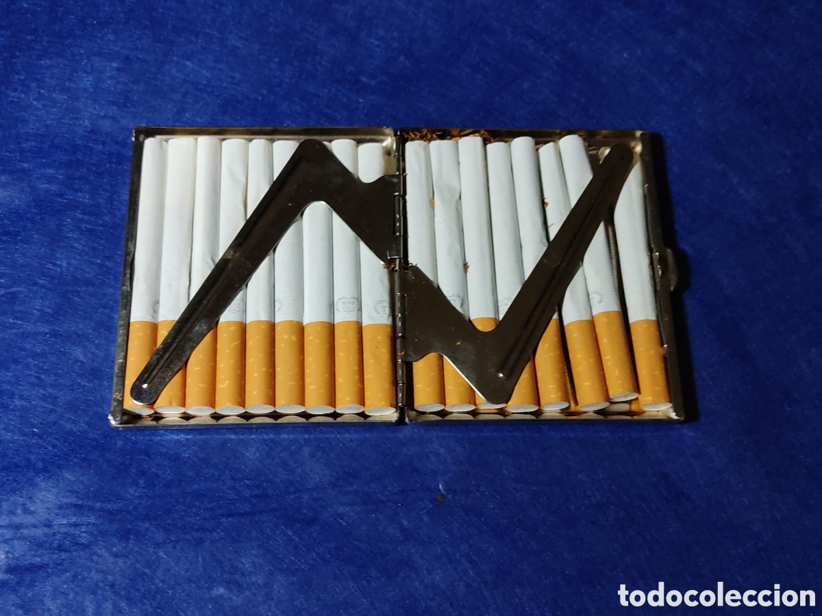 Coleccionismo: Pitillera de acero.Vintage. - Foto 4