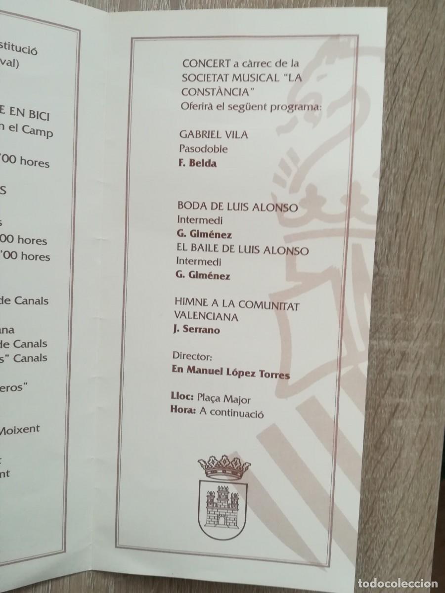 Coleccionismo: PROGRAMACI&Oacute; DACTES 9 DOCTUBRE MOIXENT (VAL&Egrave;NCIA) - ANY 1996. - Foto 5