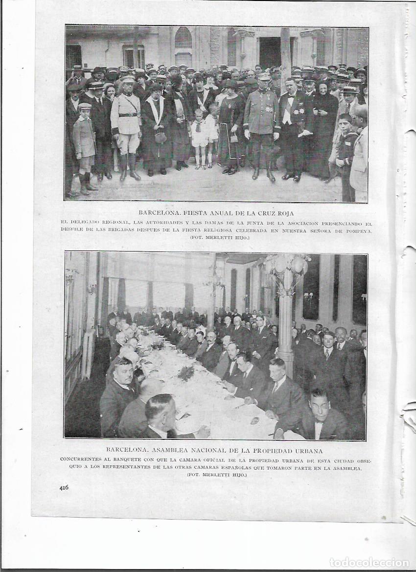 Colecionismo: A&Ntilde;O 1924 RECORTE PRENSA BARCELONA FIESTA ANUAL DE LA CRUZ ROJA AUTORIDADES