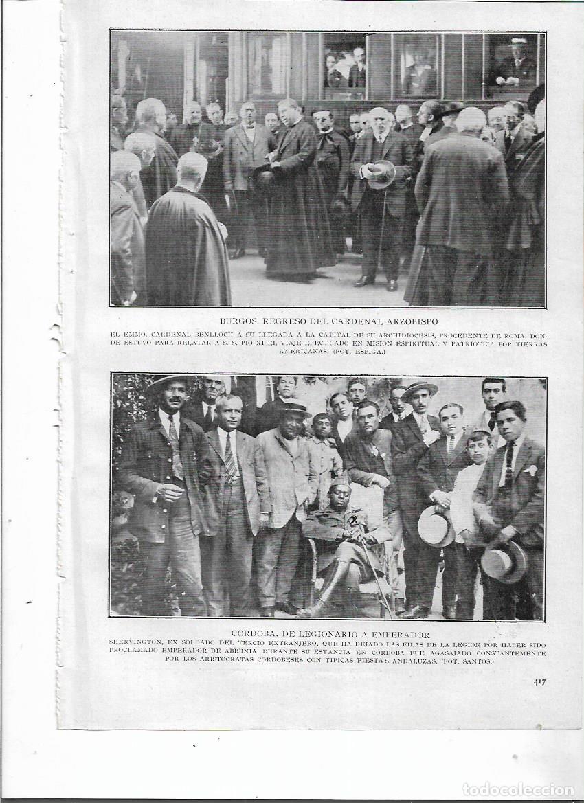 Colecionismo: A&Ntilde;O 1924 RECORTE PRENSA CORDOBA SHERVINGTON LEGIONARIO PROCLAMADO EMPERADOR DE ABISINIA