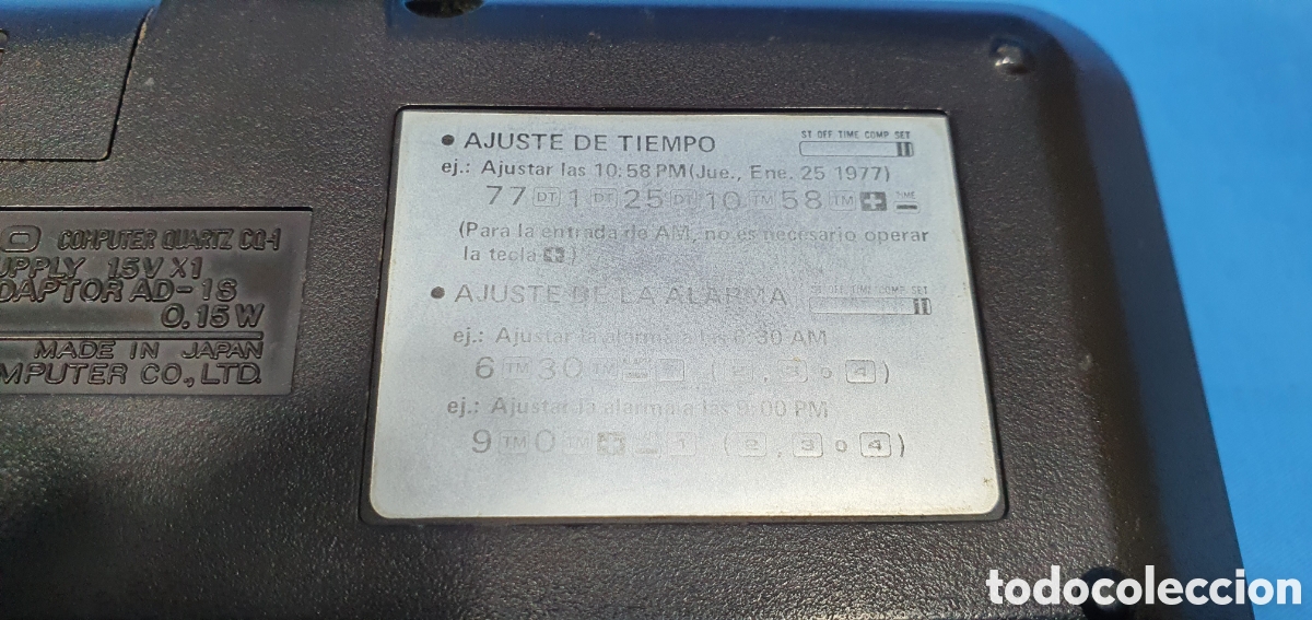 Coleccionismo: CALCULADORA CASIO COMPUTER QUARTZ CQ 1. NO FUNCIONA - Foto 7