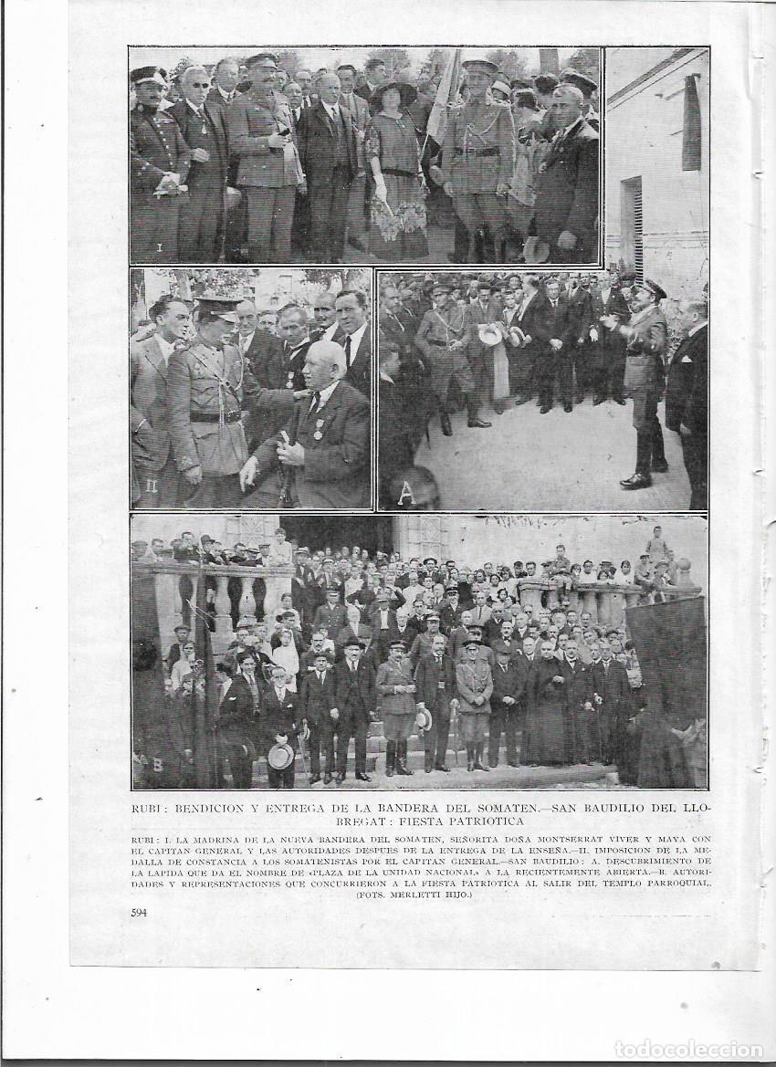 Coleccionismo: A&Ntilde;O 1924 RECORTE PRENSA SANT BAUDILI DE LLOBREGAT LAPIDA NOMBRE A LA PLAZA DE LA UNIDAD NACIONAL