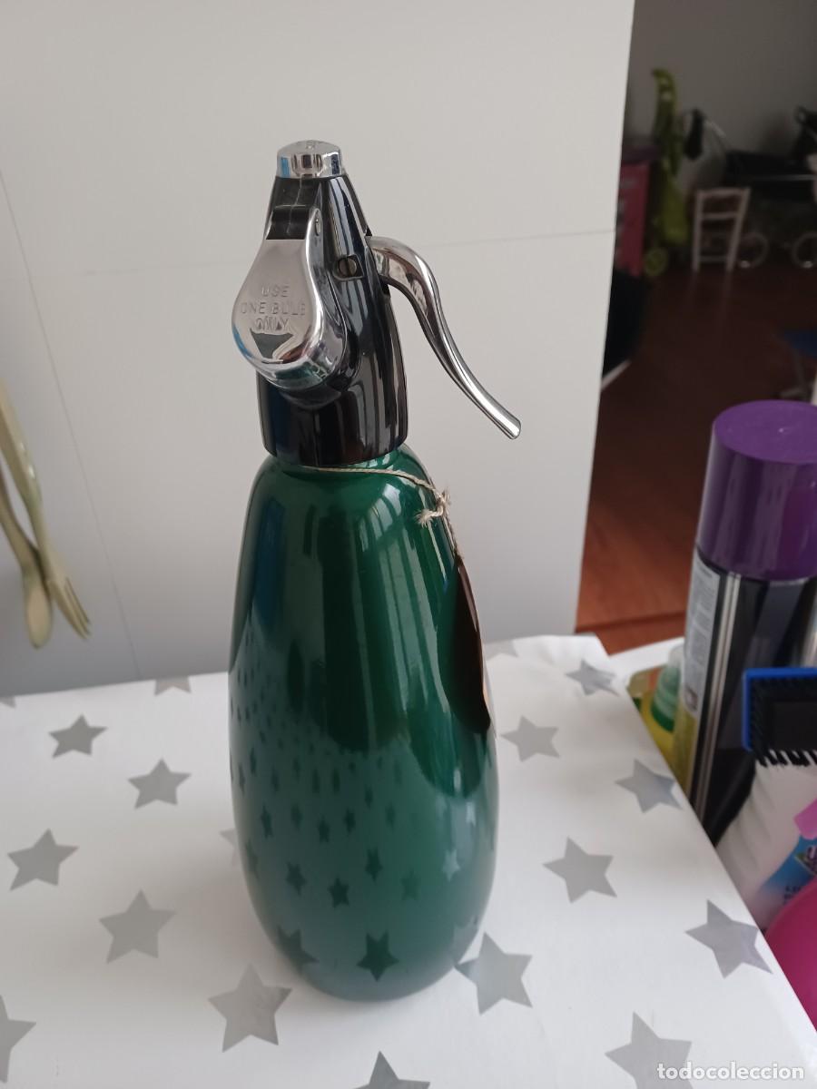 Coleccionismo: sif&oacute;n verde Boc Sparklets - Foto 1