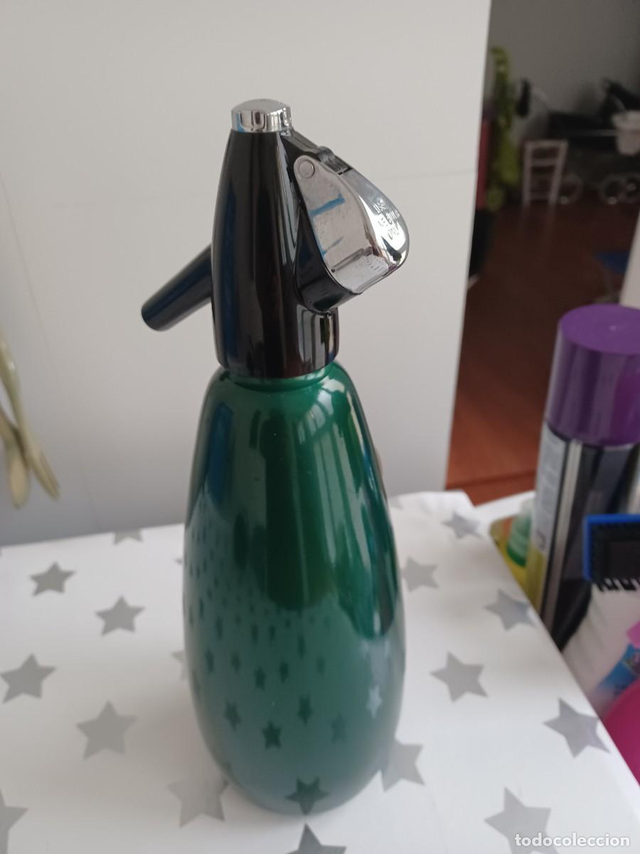 Coleccionismo: sif&oacute;n verde Boc Sparklets - Foto 2