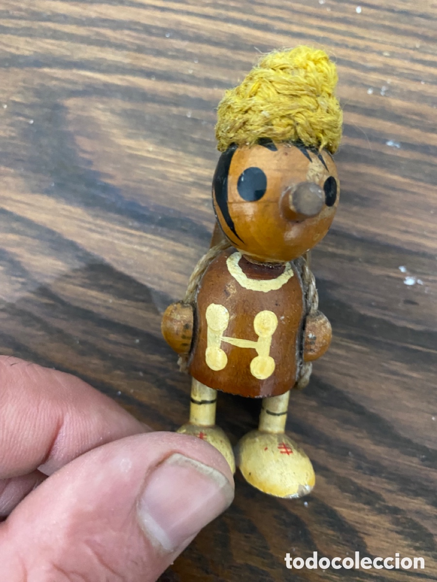 Coleccionismo: Antiguo mu&ntilde;equito de madera - Foto 4