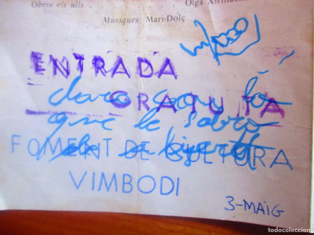 Coleccionismo: MARI-DOL&Ccedil; -PROGRAMA Y ENTRADA DE SU ACTUACION EN VIMBODI - Foto 4