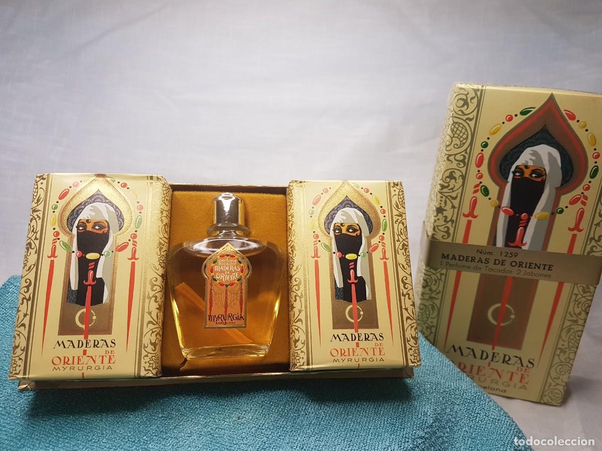 Maderas de Oriente 1 perfume de tocador + 2 Jabones MYRURGIA
