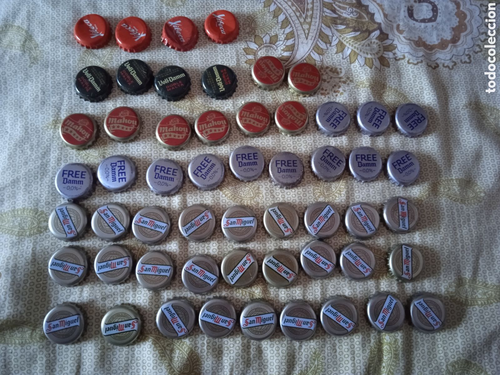Coleccionismo: LOTE TAPON CHAPA CERVEZA SAN MIGUEL XIBECA MAHOU FREE DAMM VOLL DAMM