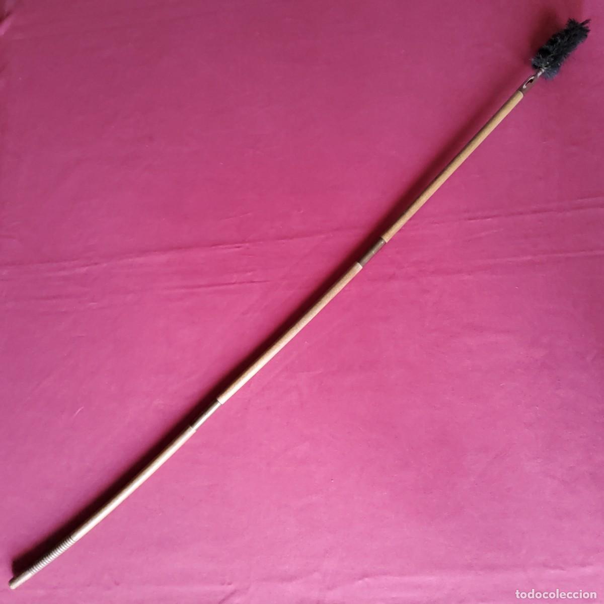Coleccionismo: ANTIGUA BAQUETA DE MADERA Y BRONCE - Foto 5
