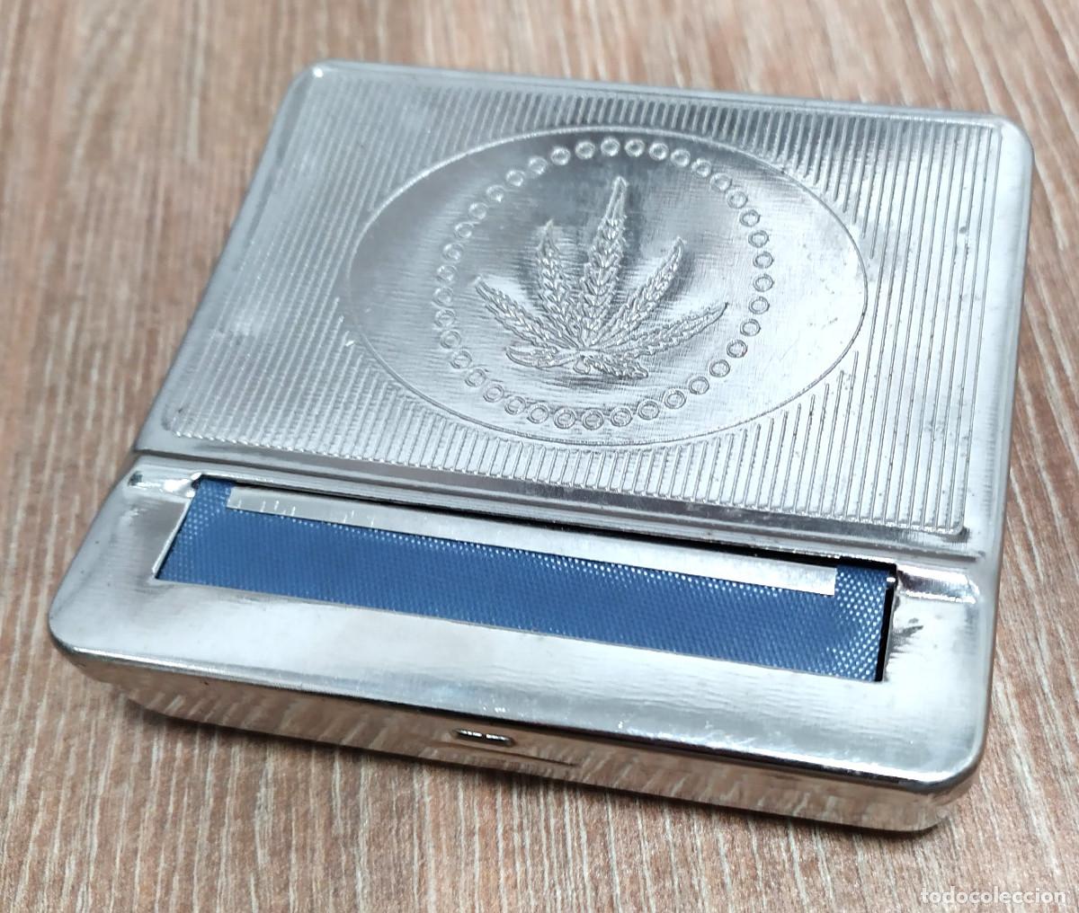 Coleccionismo: M&aacute;quina de liar tabaco y pitillera - Foto 1