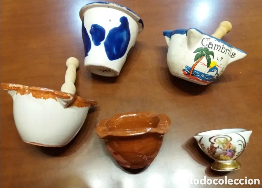 Coleccionismo: Lote 5 morteros miniatura - Foto 2