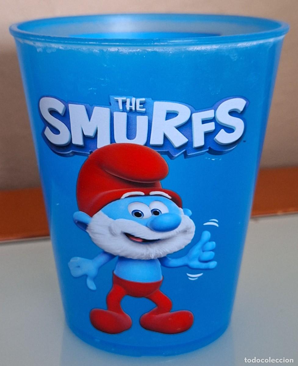 Coleccionismo: VASO PL&Aacute;STICO THE SMURFS / LOS PITUFOS (PAP&Aacute; PITUFO) &middot; Peso: 39 gramos (BURGER KING, 2022)