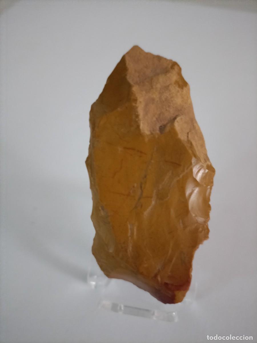 Coleccionismo: Paleol&iacute;tico Jaspe , raspador u hoja de corte.... (60&times;30- mm) (Lote 29/13)