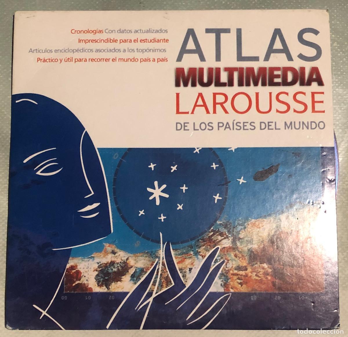 Coleccionismo: 'Atlas Multimedia Larousse de los Pa&iacute;ses del Mundo'. CD-ROM interactivo. A&ntilde;o 2005. Buen estado.