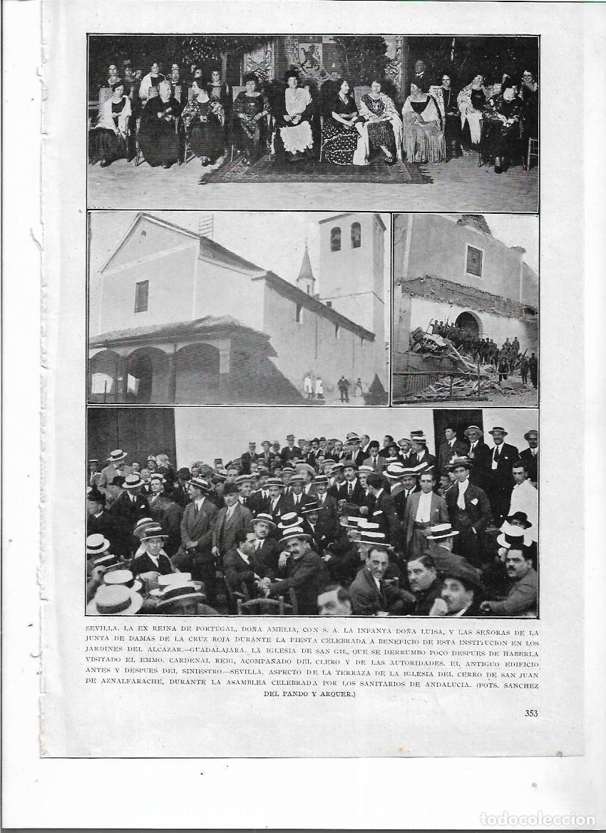 Collecting paper: A&Ntilde;O 1924 RECORTE PRENSA GUADALAJARA DERRUMBE IGLESIA DE SAN GIL POCO DESPUES VISITA CARDENAL REIG