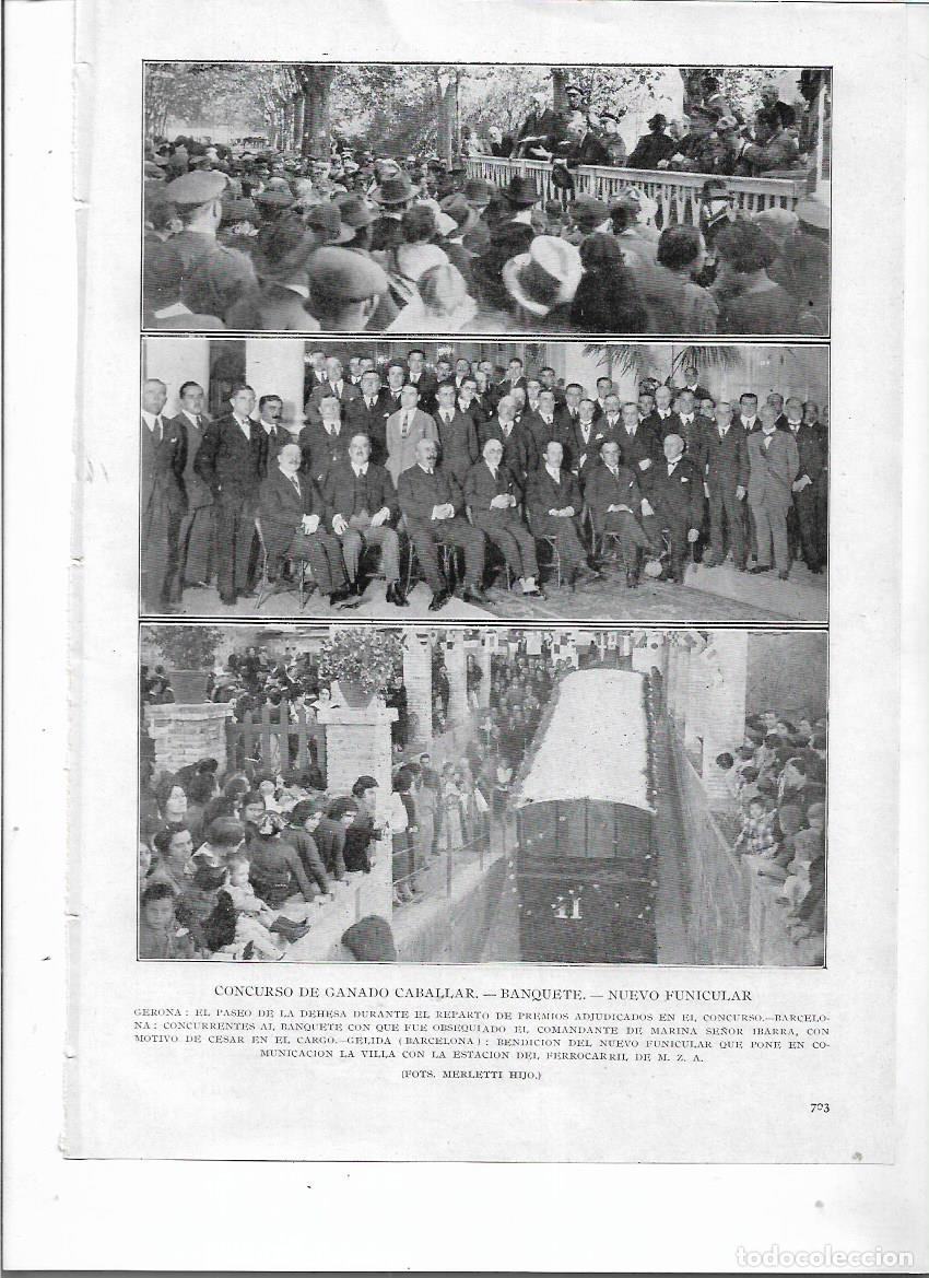 Coleccionismo: A&Ntilde;O 1924 RECORTE PRENSA GIRONA PASSEIG DE LA DEVESA REPARTO PREMIOS CONCURSO GANADO CABALLAR