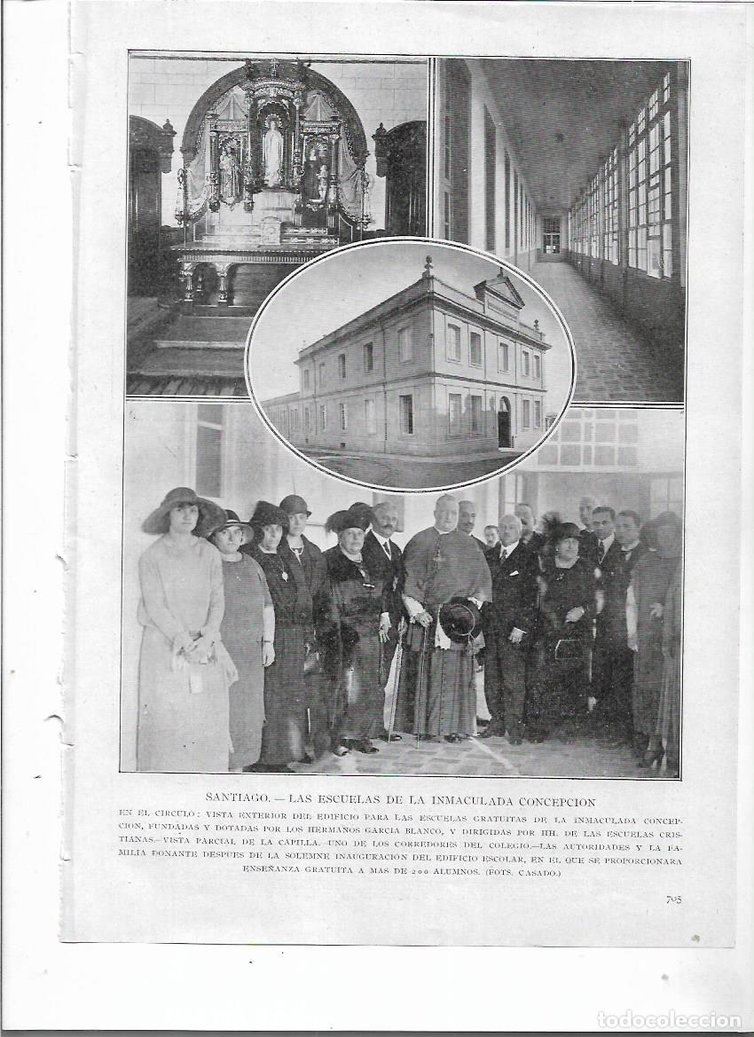 Collecting paper: 1924 RECORTE PRENS SAN SEBASTIAN INAUGURACION ESCUELAS GRATUITAS DE LA INMACULADA CONCEPCION COLEGIO