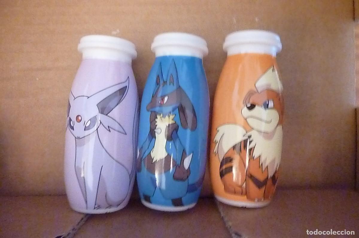 Coleccionismo: Lote botellas Actimel edici&oacute;n Pokemon