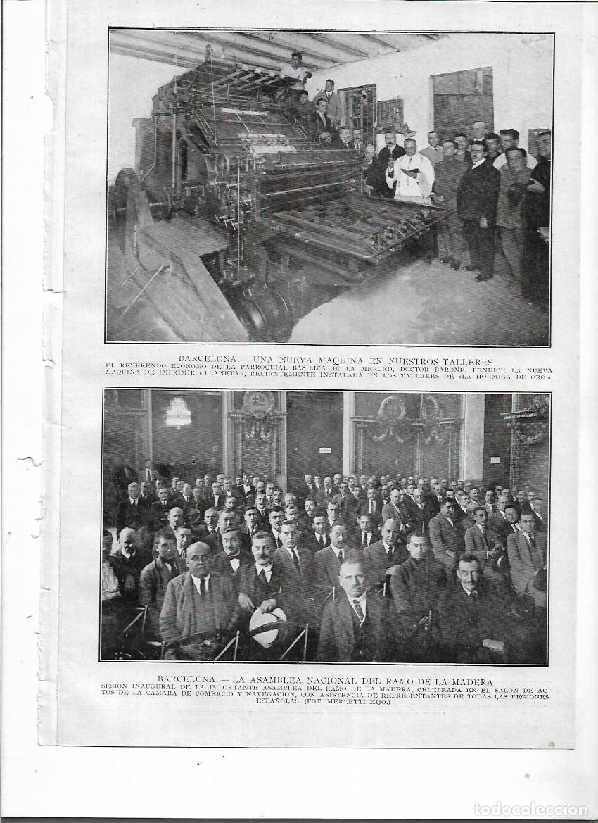 Colecionismo: A&Ntilde;O 1924 RECORTE PRENSA BENDICION NUEVA MAQUINA DE IMPRIMIR PLANETA TALLERES LA HORMIGA DE ORO