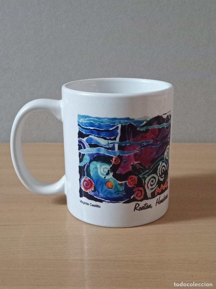 Coleccionismo: ORIGINAL TAZA DE CERAMICA-VIRGINIA CASTILLO-ROATAN ( HONDURAS )