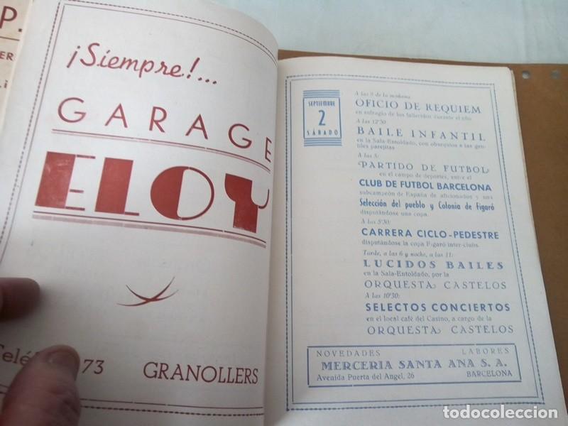 Coleccionismo: PROGRAMA DE FIESTA MAYOR DE EL FIGARO A&Ntilde;O 1944 , - Foto 4
