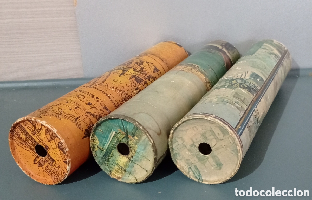 Coleccionismo: Lote de 3 antiguos caleidosc&oacute;pios - Foto 1