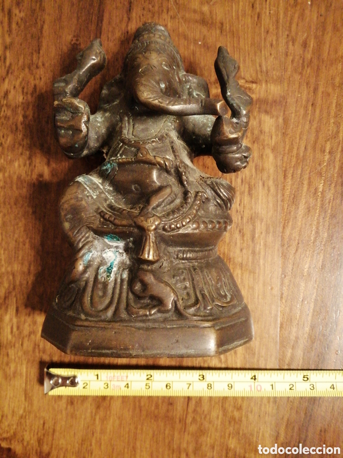 Coleccionismo: Figura Hindu de bronce - Foto 4