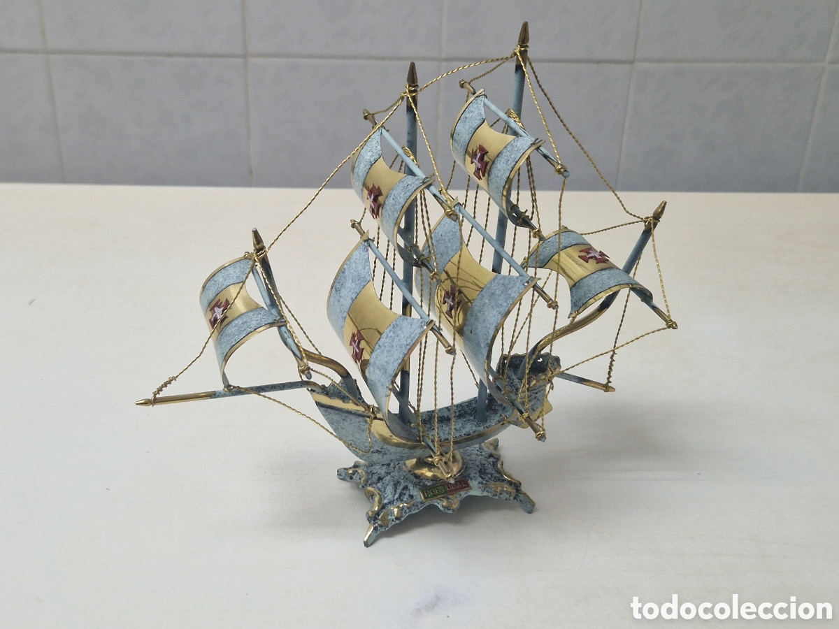 Coleccionismo: PRECIOSA CARAVELA BRONCE ORO 18 K - Foto 6
