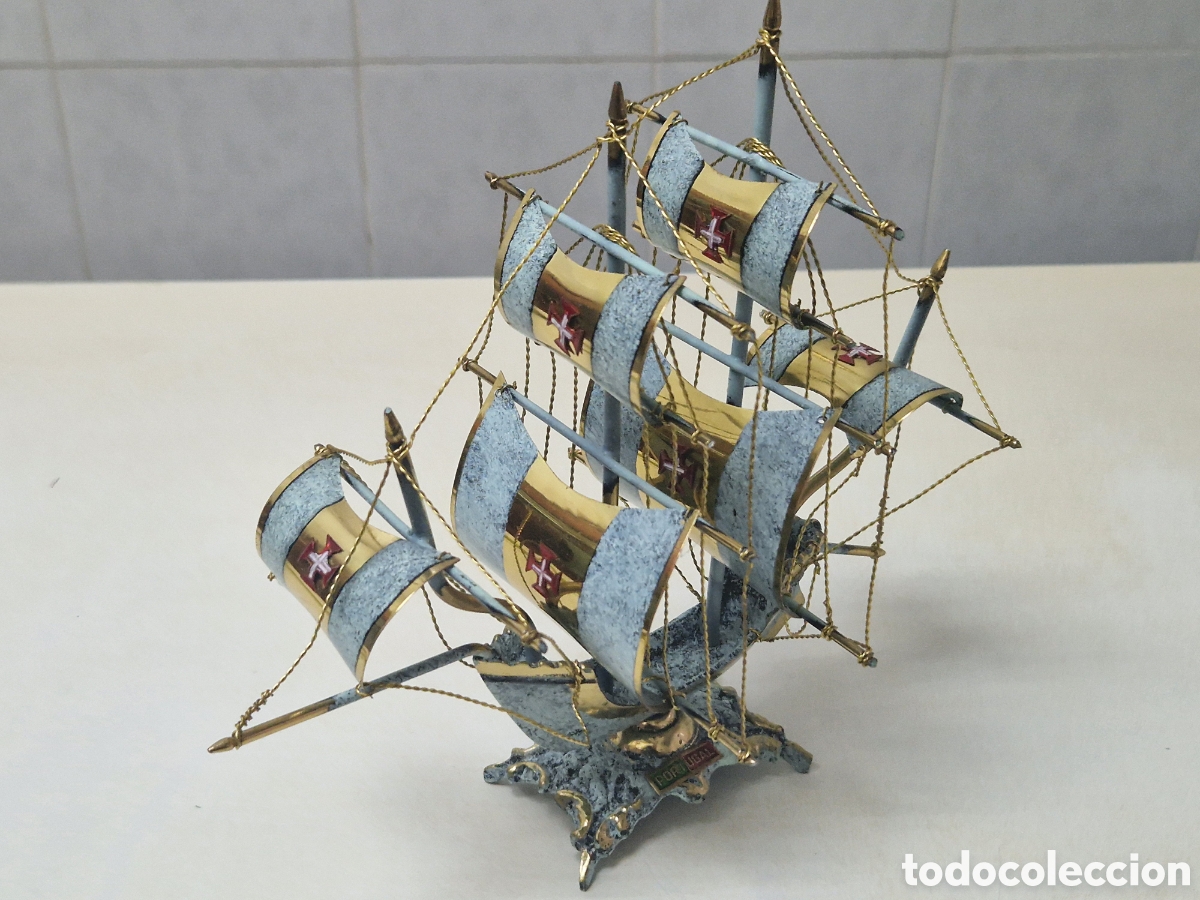 Coleccionismo: PRECIOSA CARAVELA BRONCE ORO 18 K - Foto 8