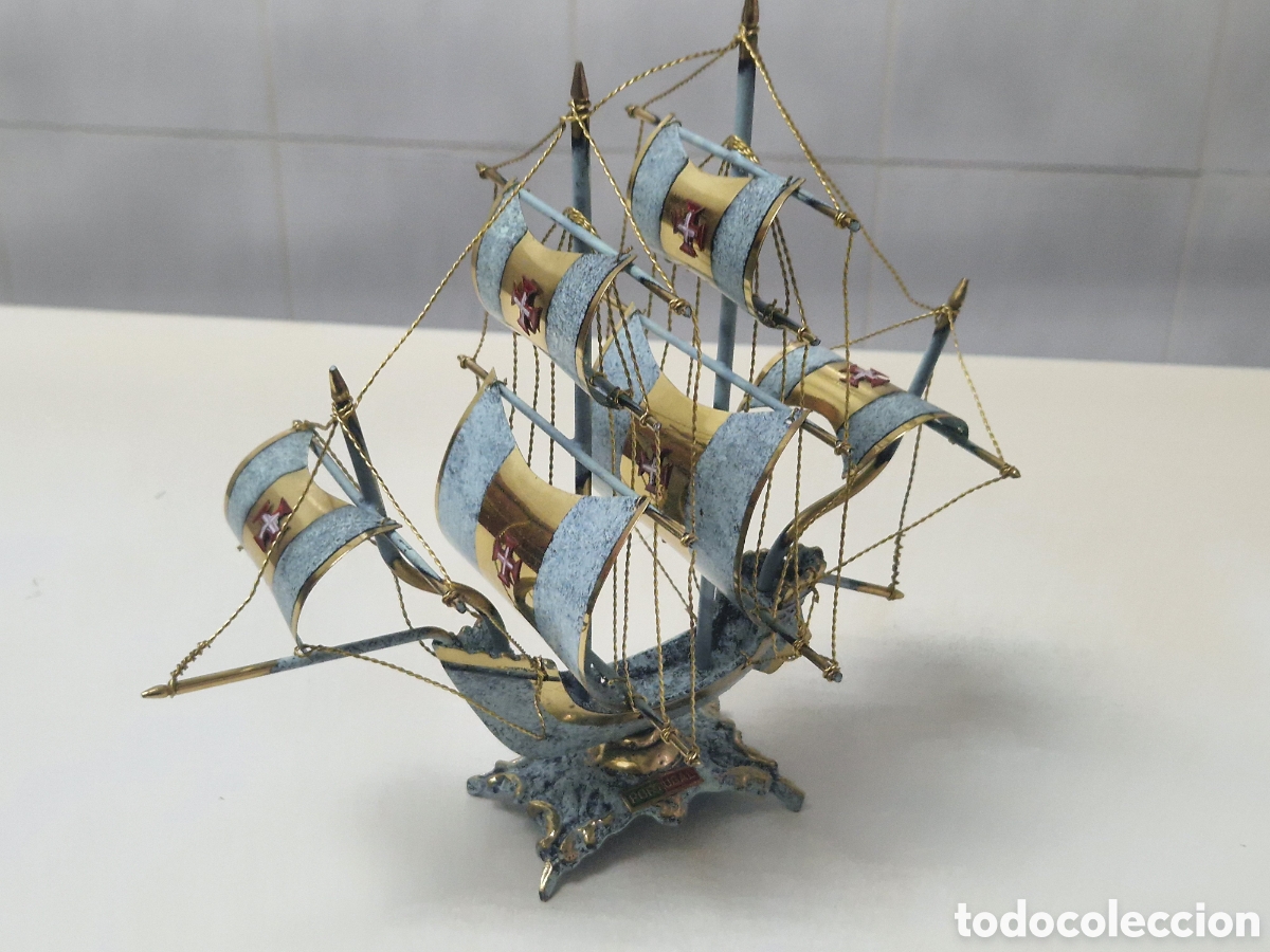 Coleccionismo: PRECIOSA CARAVELA BRONCE ORO 18 K - Foto 11