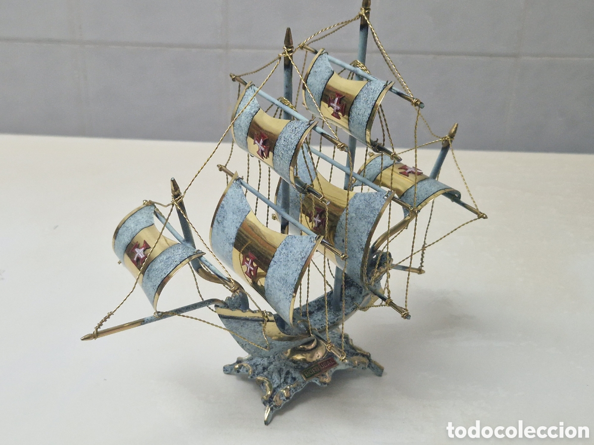 Coleccionismo: PRECIOSA CARAVELA BRONCE ORO 18 K - Foto 13
