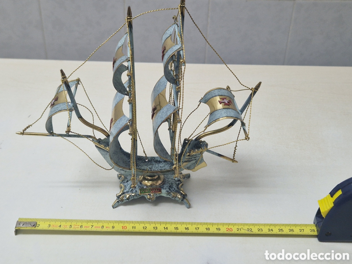 Coleccionismo: PRECIOSA CARAVELA BRONCE ORO 18 K - Foto 17