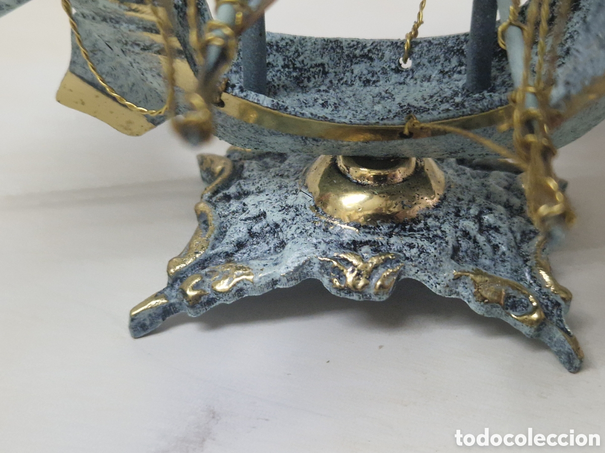 Coleccionismo: PRECIOSA CARAVELA BRONCE ORO 18 K - Foto 18