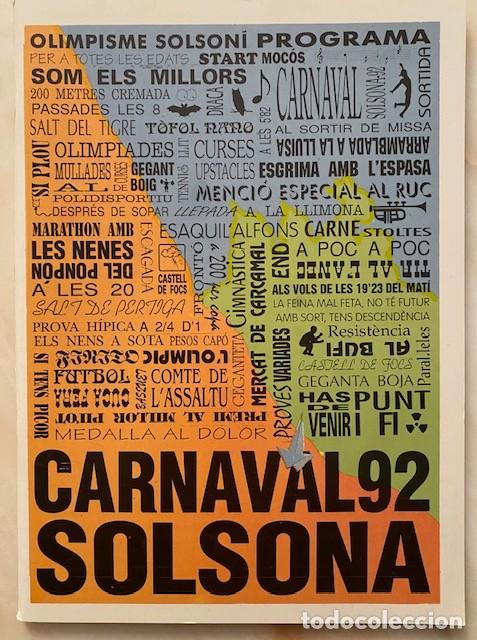 Coleccionismo: PROGRAMA CARNAVAL SOLSONA 1992 - Foto 1