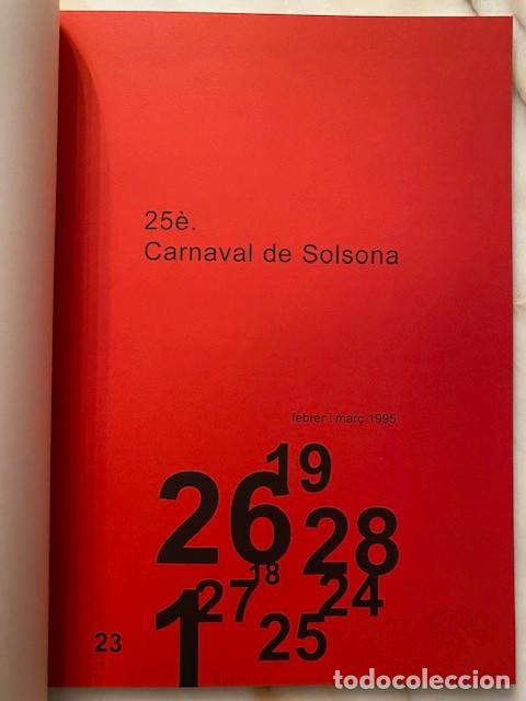 Coleccionismo: PROGRAMA 25&egrave; CARNAVAL SOLSONA 1995 DISSENY JAUME ROURE - Foto 2