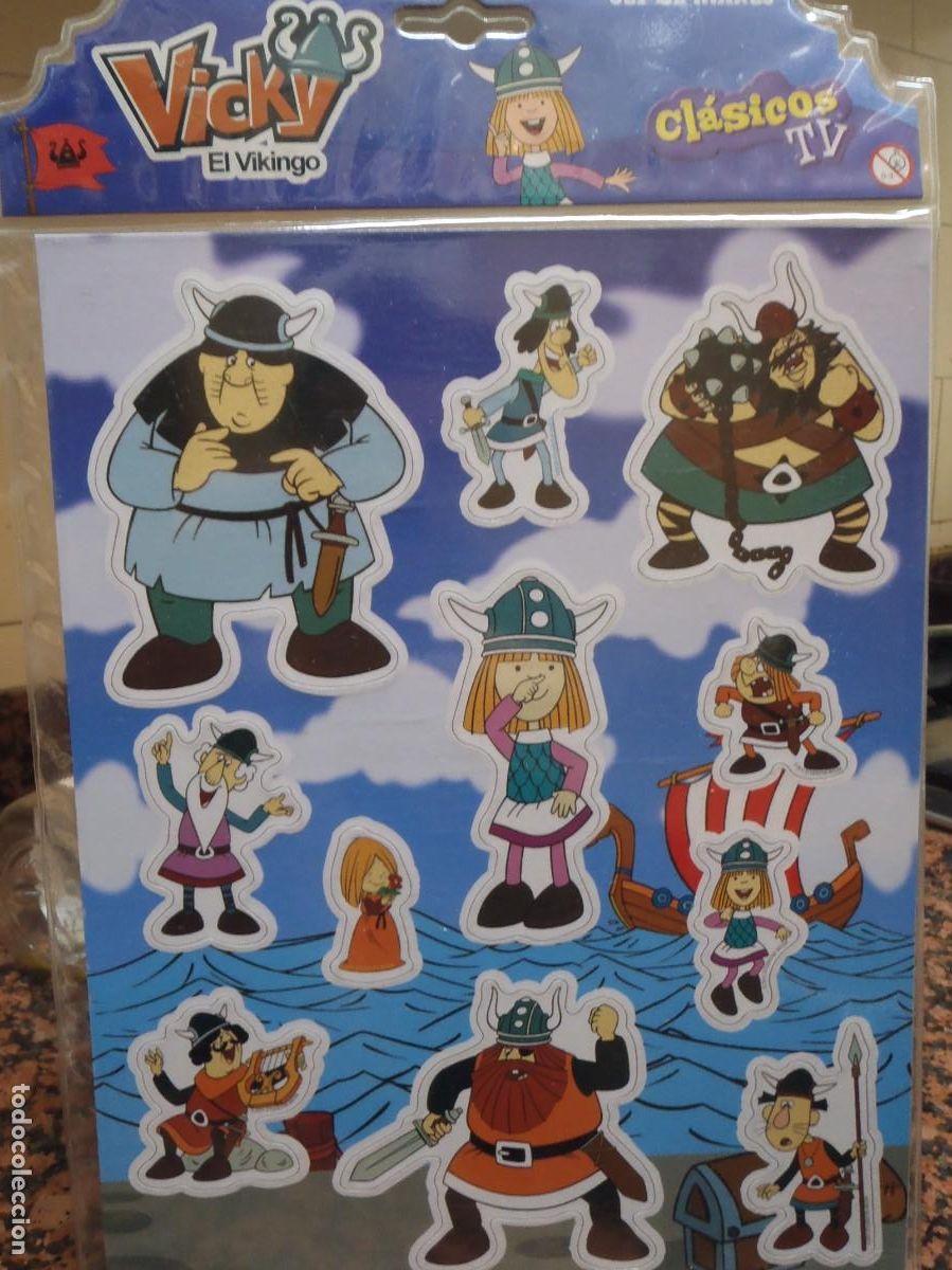 Coleccionismo: VICKY EL VIKINGO - SET DE IMANES