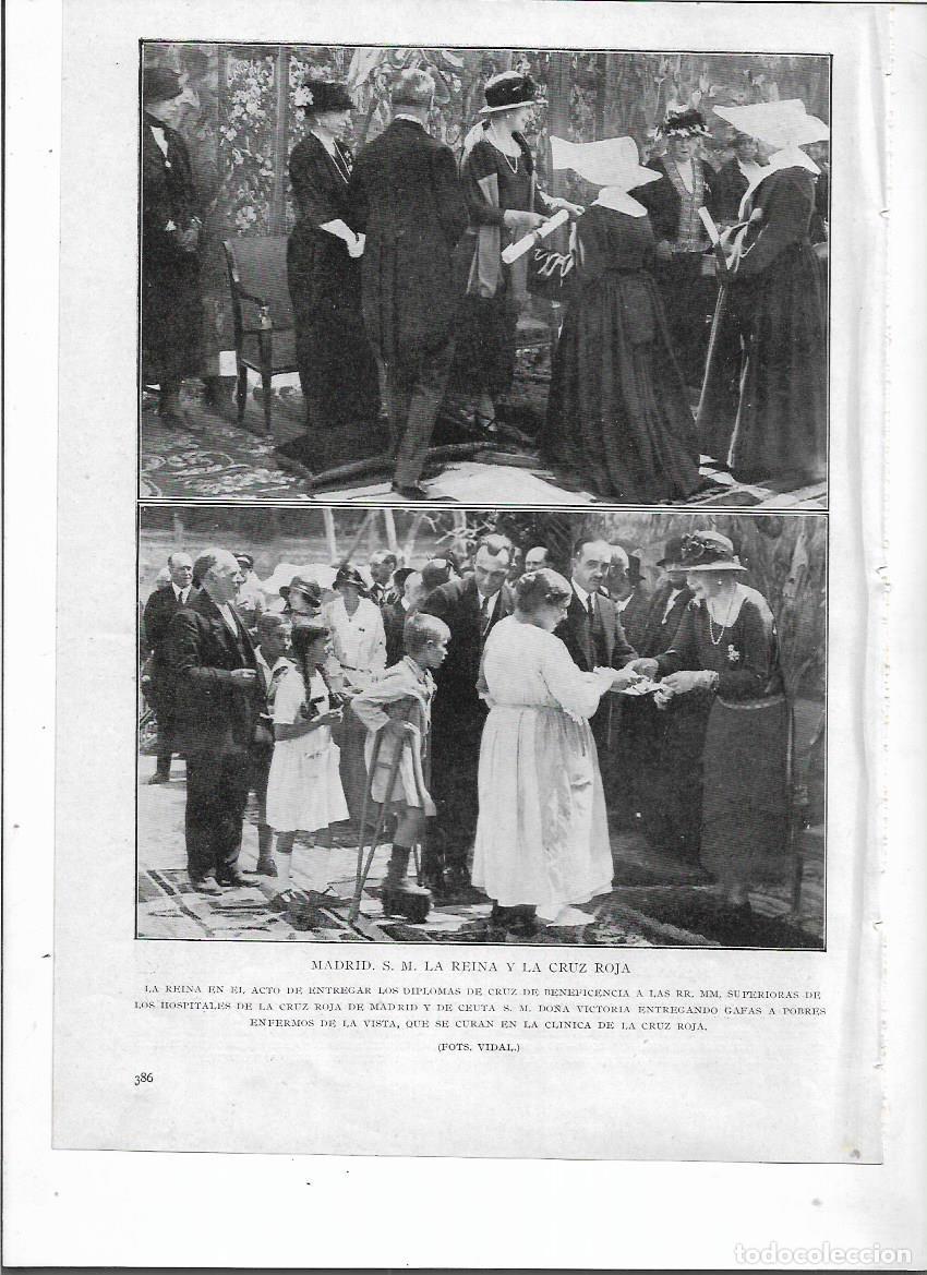 Colecionismo: A&Ntilde;O 1924 RECORTE PRENSA MADRID HOPSITAL CLINICA CRUZ ROJA REINA ENTREGA CRUZ BENEFICENCIA SUPERIORAS